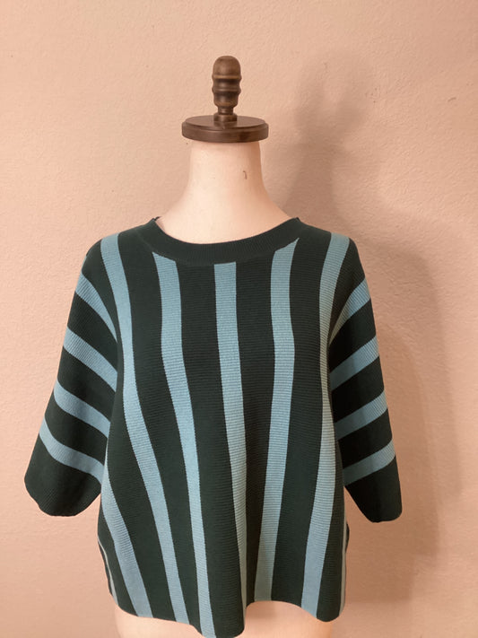 Army Green and Teal Sweater