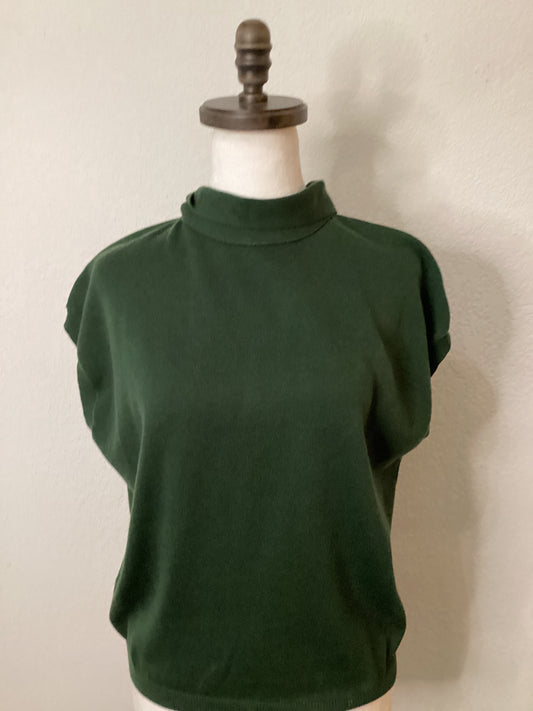 Green Sweater with Necktie