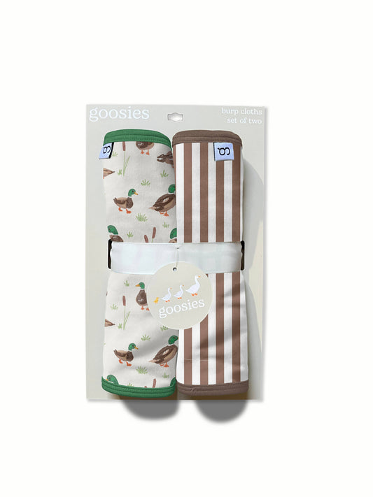 Mallard Drake Ducks - Burp Cloth Set