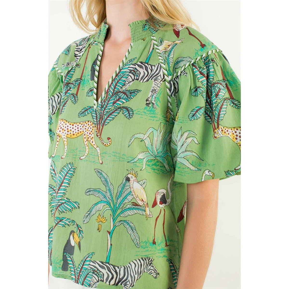Kelly Green Safari Top