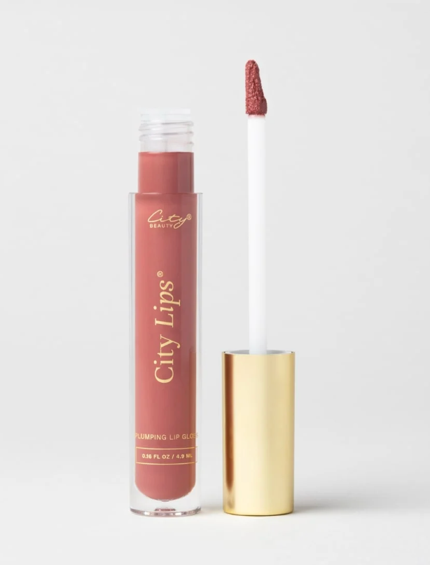 City Lips® - Plumping Lip Gloss - Crimson - Opaque Deep Rose