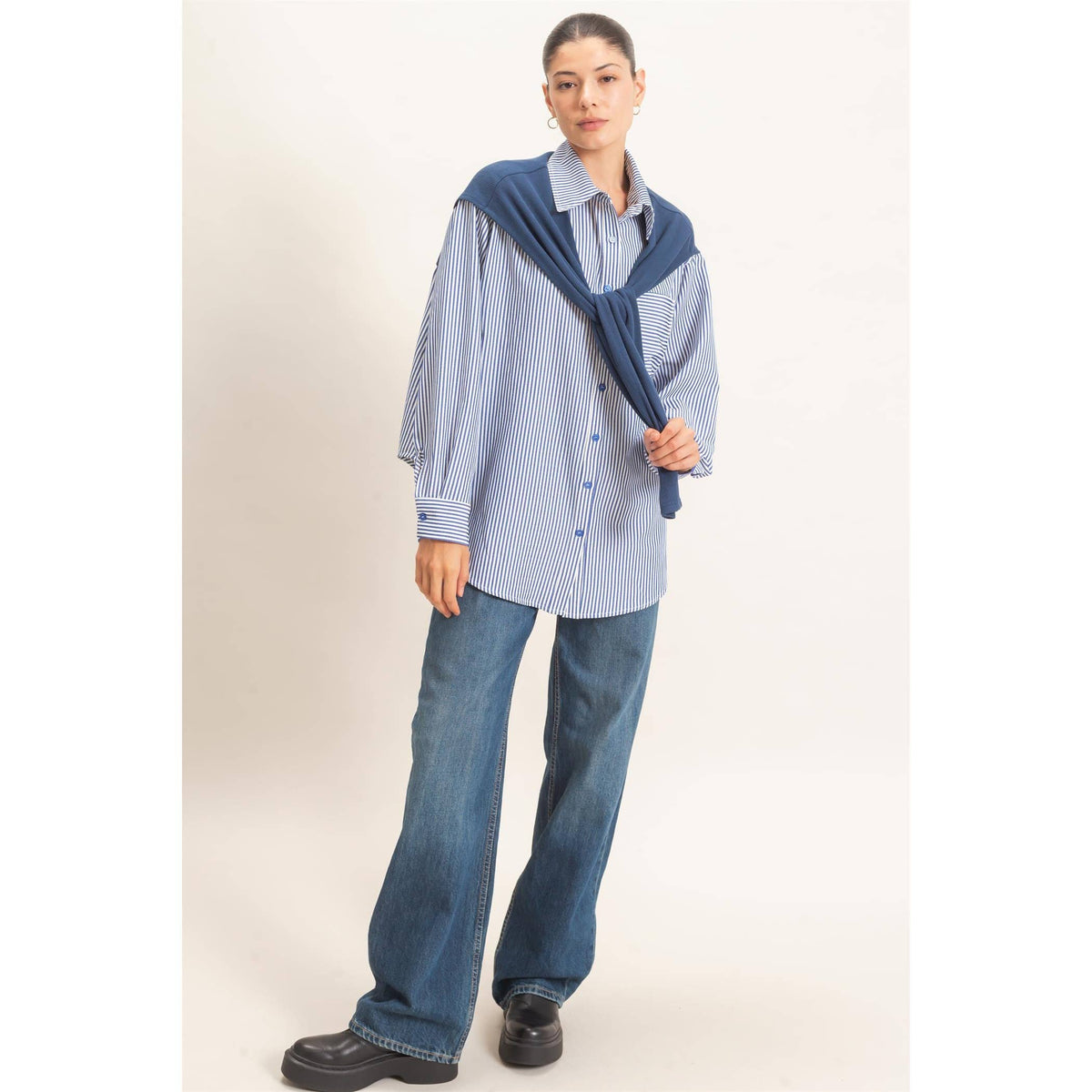 The Preppy Feaux Sweater Top