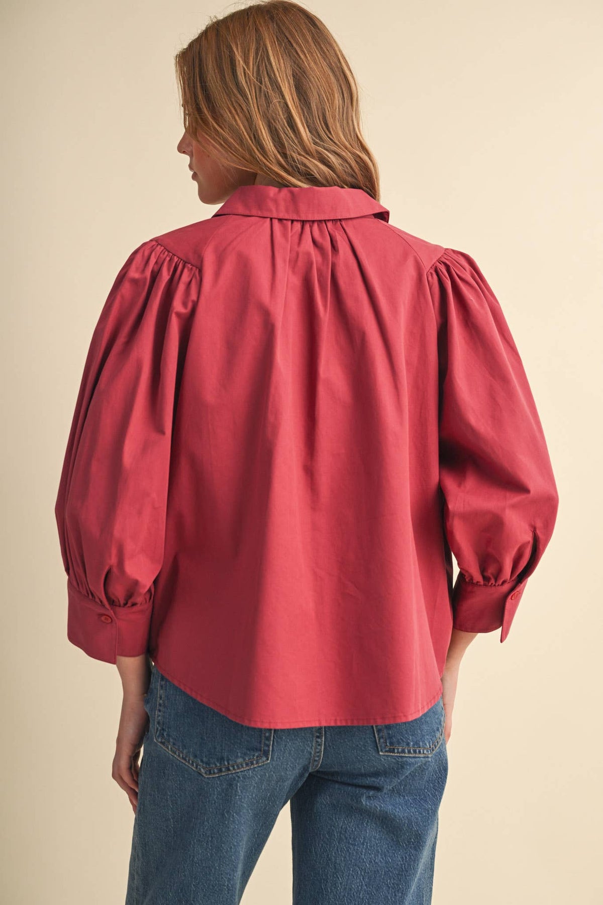 The Berry Button Down Top