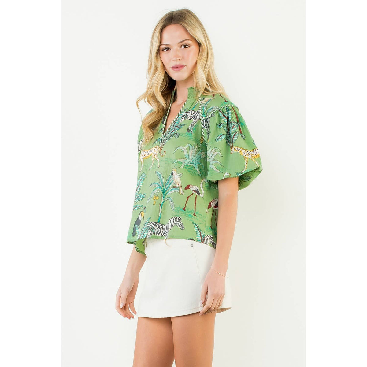 Kelly Green Safari Top