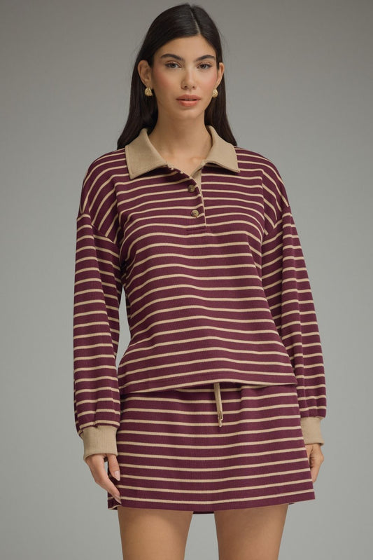 Best Fall Skort Set Maroon
