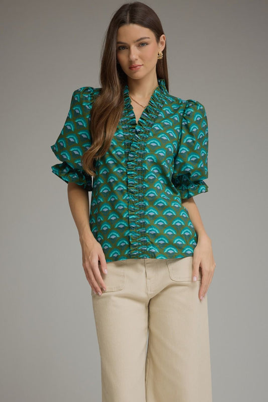 Southern Bell Puff Sleeve Top