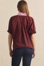 The On The Go Top Maroon