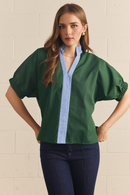 The On The Go Top Green
