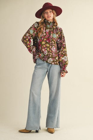 Saturday Tea Floral Blouse