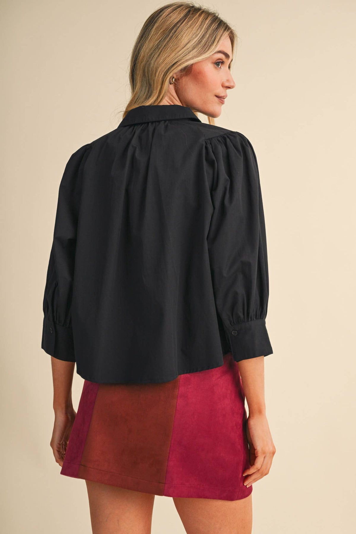 The Berry Button Down Top