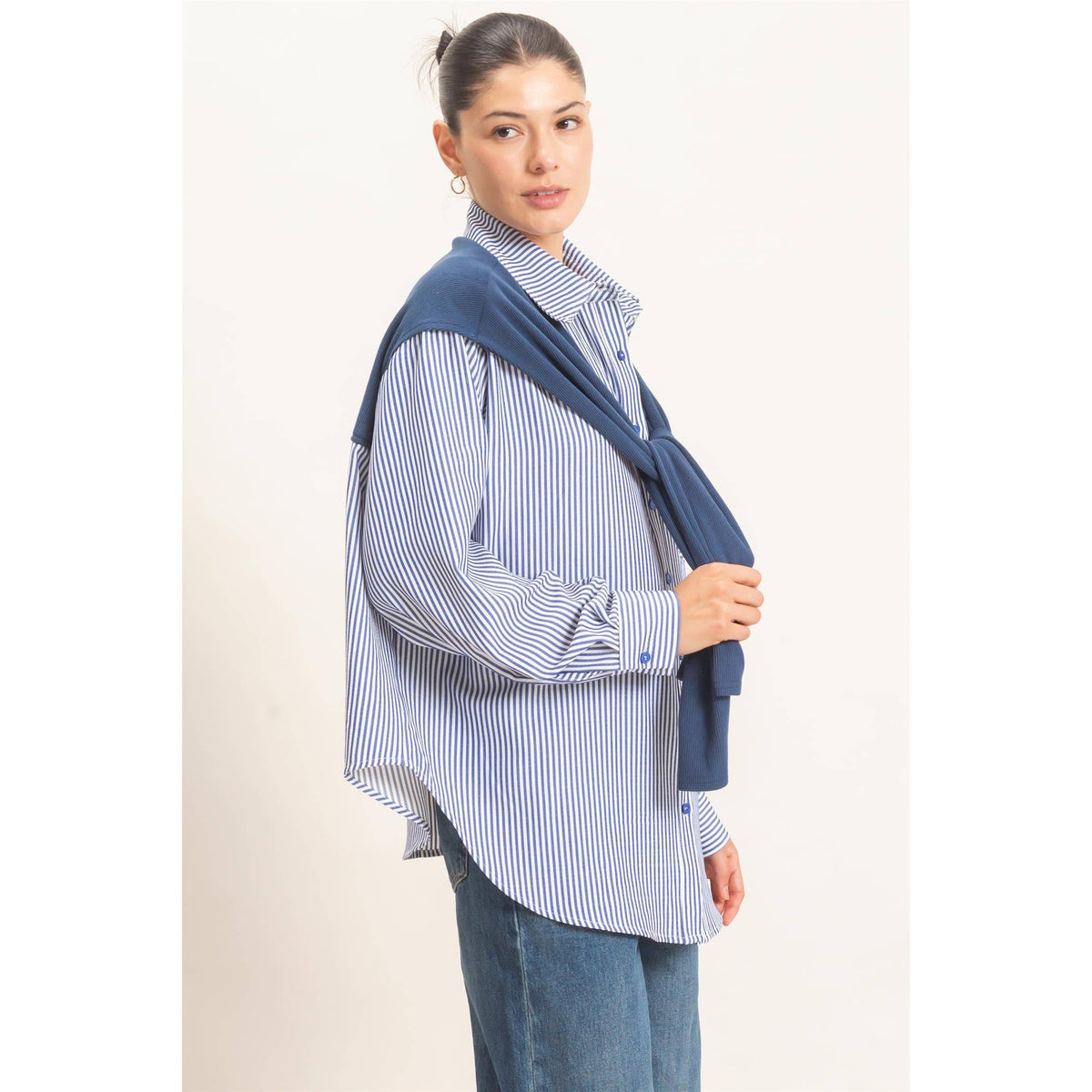The Preppy Feaux Sweater Top