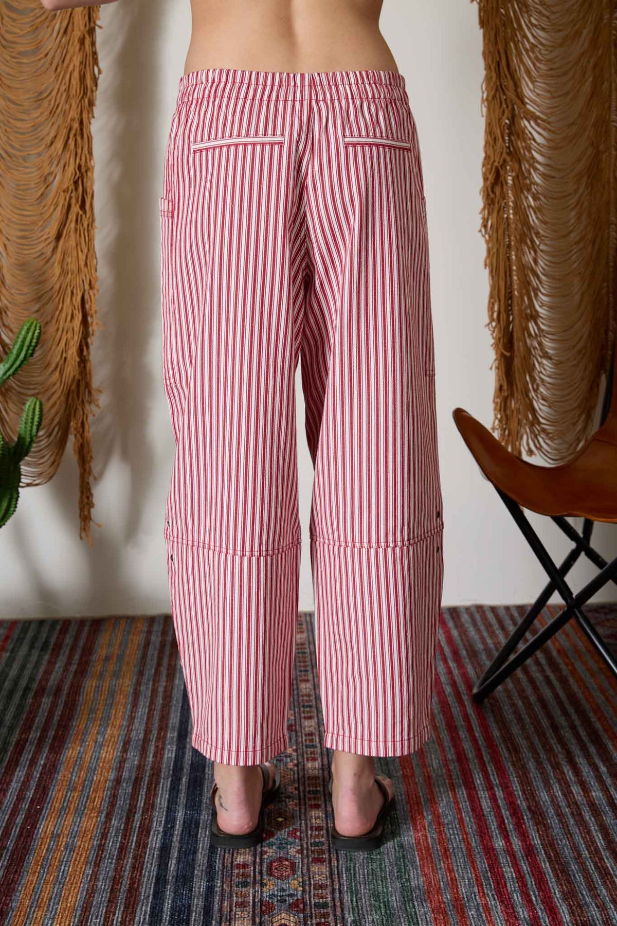 The Soda Shop Red/White Striped Pant