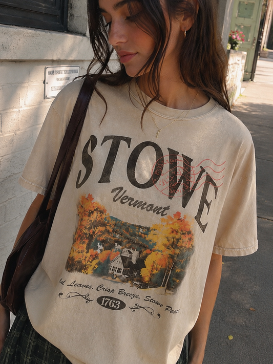 Stowe Vermont Fall Foliage Tee