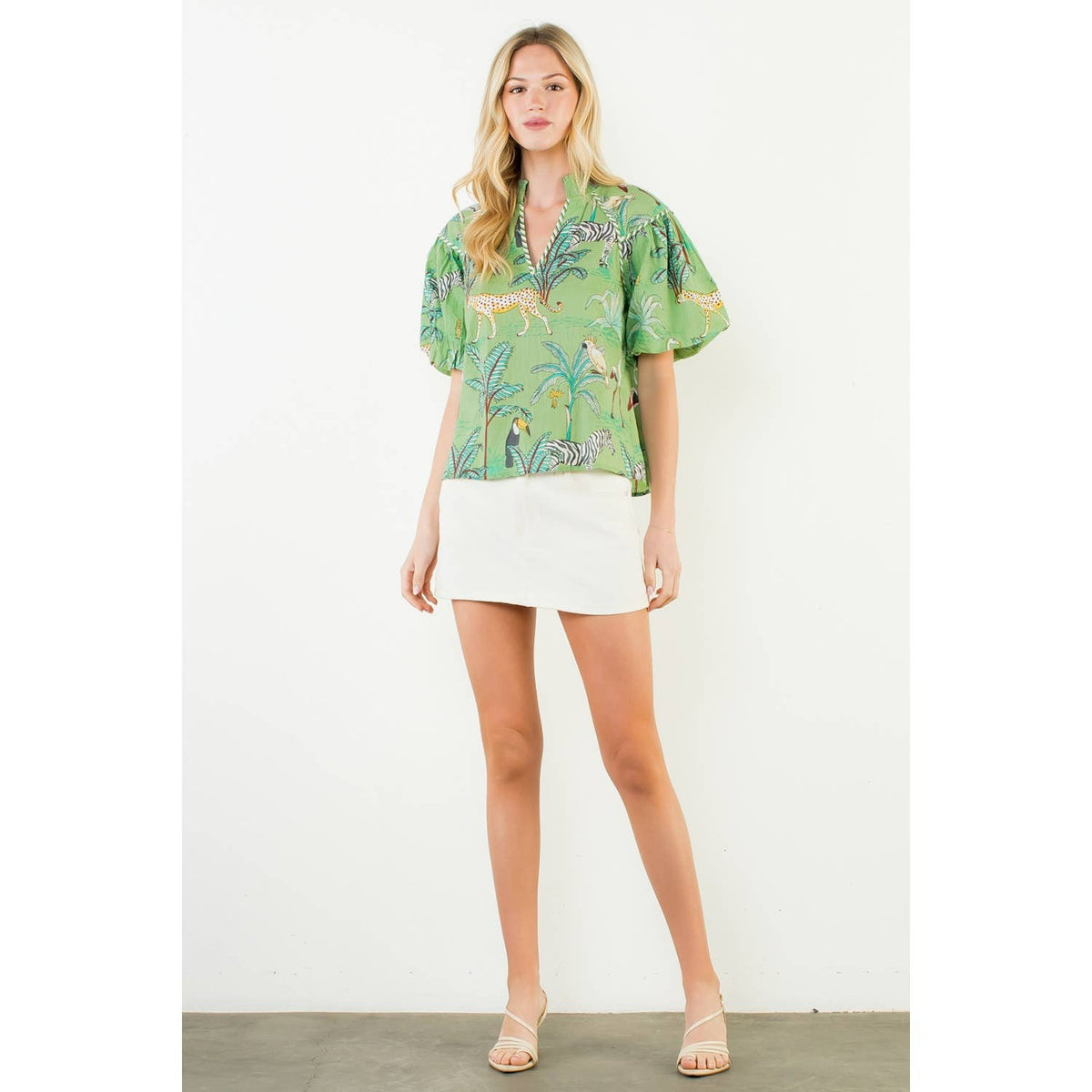 Kelly Green Safari Top