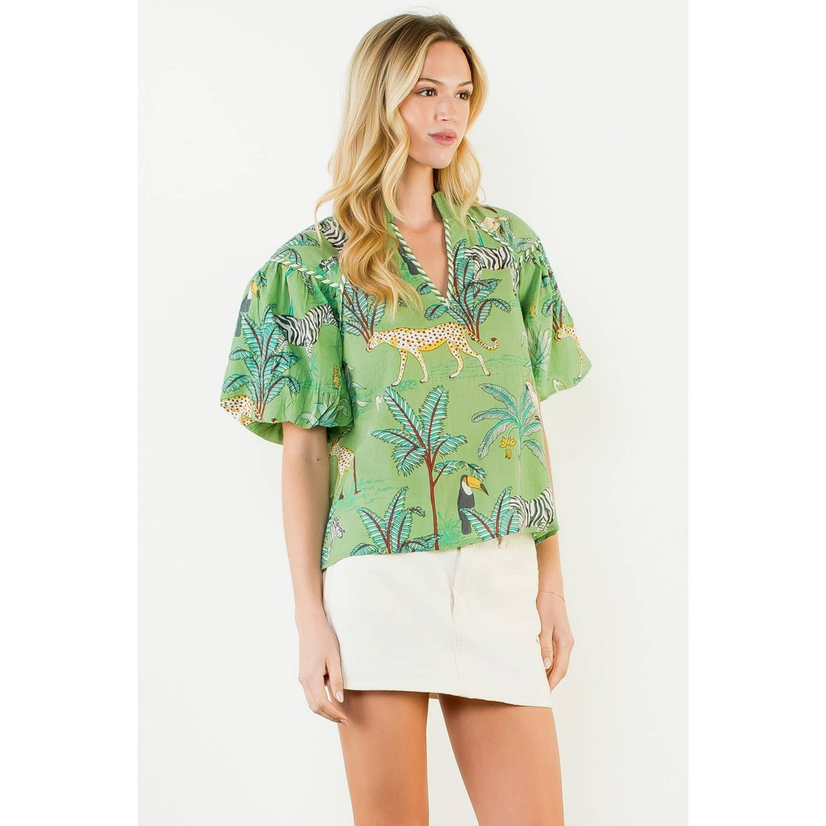 Kelly Green Safari Top