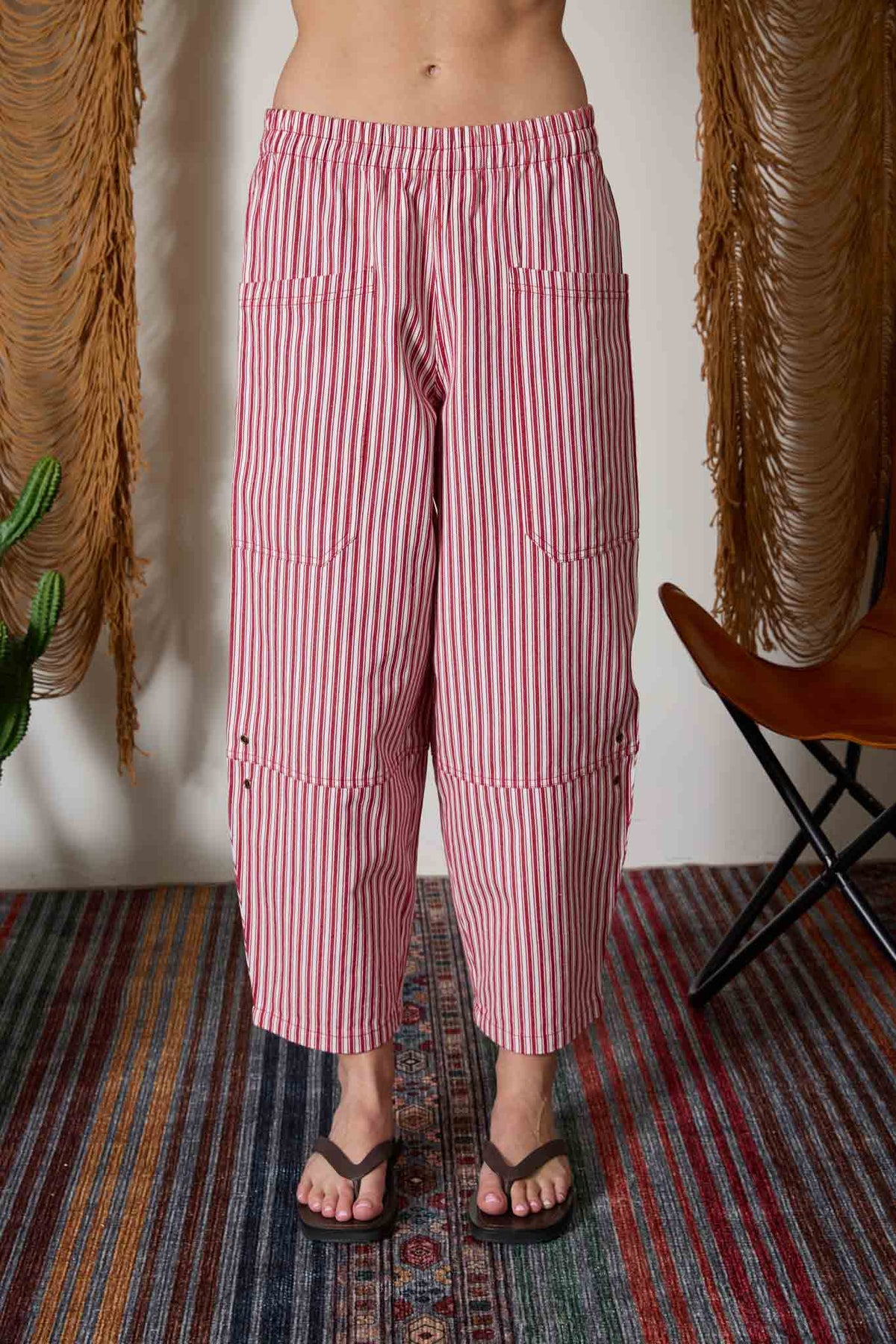 The Soda Shop Red/White Striped Pant
